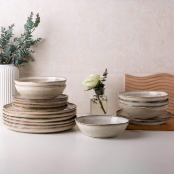 6-Piece Ceramic Dinner Plate Set