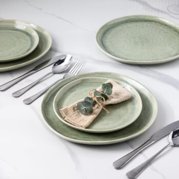 6-Piece Ceramic Dinner Plate Set